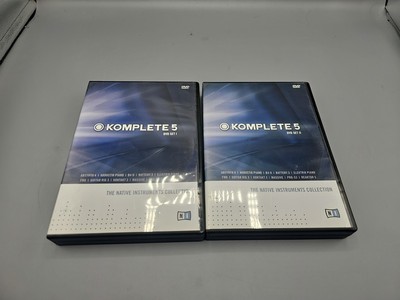Komplete 5 DVD SET I & II Native Instruments Collection 12 disc set