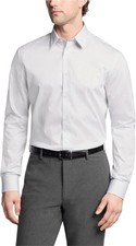 Calvin Klein Men's Dress Shirt Non Iron Stretch Slim Fit Check - 15.5 34/35 M