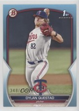 2023 Bowman Draft Sky Blue 348/499 Dylan Questad #BD-25 0a4r