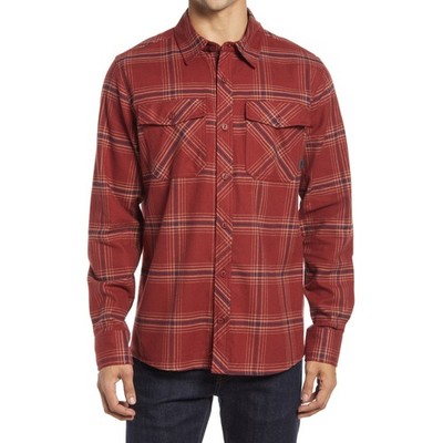 Outdoor Research NWOT Men's Sandpoint Plaid Flannel Button Up Shirt Red Size S 