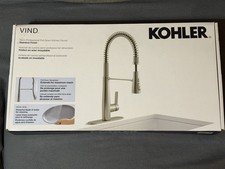 Kohler VIND Pull-Down High Arc Kitchen Faucet Stainless Finish Single-Hole