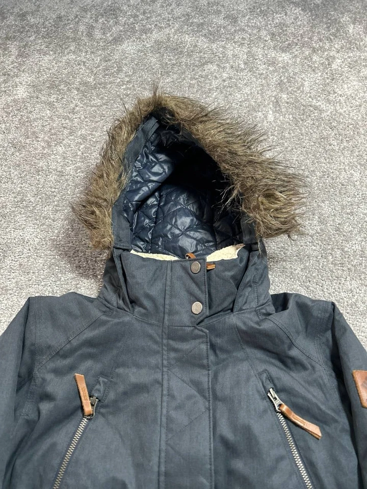 Chaqueta Parka Columbia Sportswear Barlow Pass 550 TurboDown Mujer Gris Mediano Foto 3 de 4