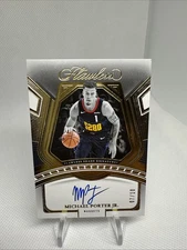 MICHAEL PORTER JR 2023-24 FLAWLESS Shadow Signatures Auto Gold 7/10 Nuggets