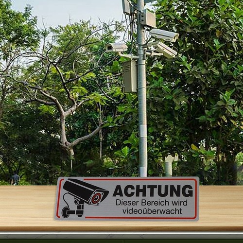 Indoor And Outdoor Use Camera Sign Metal Video Sign Discreet Packaging - Photo 9/10