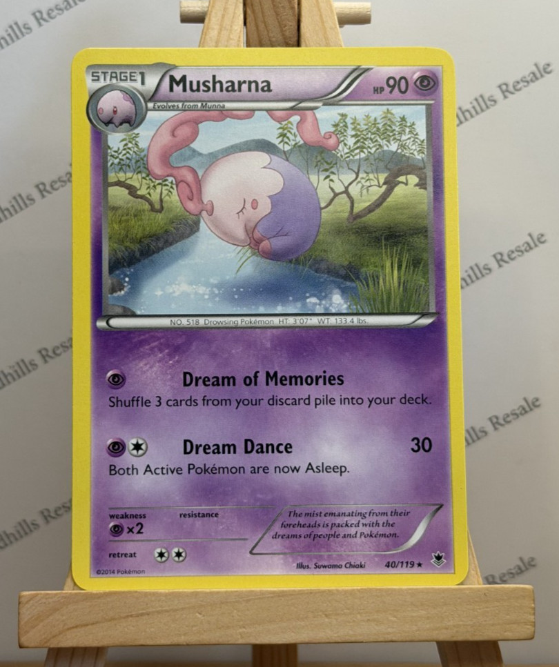 Pokemon TCG * Musharna * 40/119 * Phantom Forces * Rare * Regular * 2014
