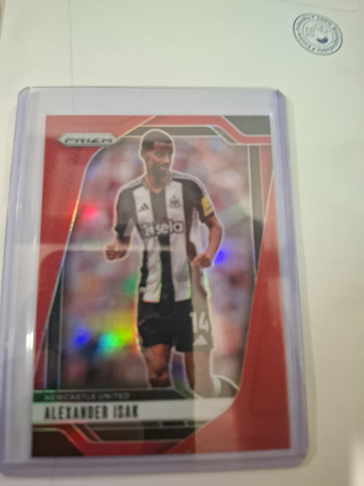 2024-25 Prizm Premier League Alexander Isak Red Prizm /199 #15807 MA