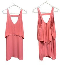NWT preppy coquette dress WHBM Size XS Shift Tea Rose halter straps luxury
