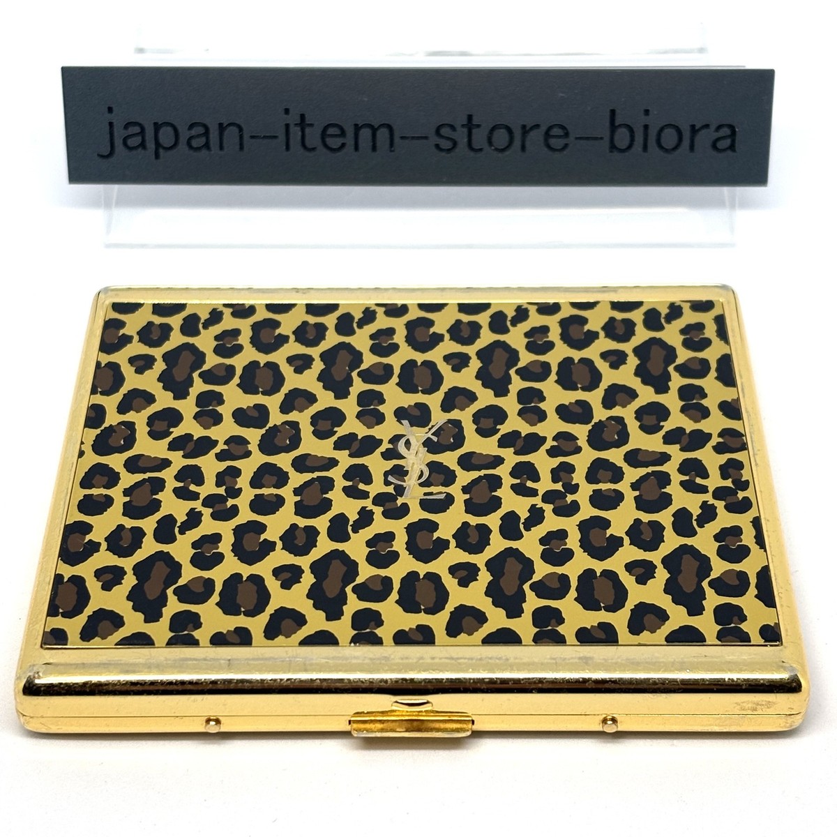 ysl cigarette holder "Yves Saint Laurent" 70's-80's Vintage monogram canvas leather case Compact case in cowhide leather made in collaboration with tsubota pearl. YVES SAINT LAURENT YSL Logo