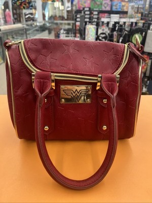 DC Comics Wonder Woman purse Red W/ Gold Accents. New Without Tags