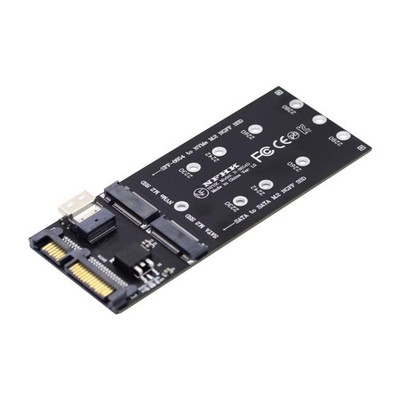 M.2 NVME PCIE SSD auf SFF8654 ＆ NGFF SATA SSD auf SATA 2 in 1 Combo Adapter f...