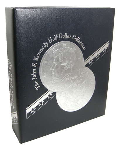 THE JOHN F. KENNEDY HALF DOLLAR COLLECTION BINDER / FOLDER 18 2 Section PANELS