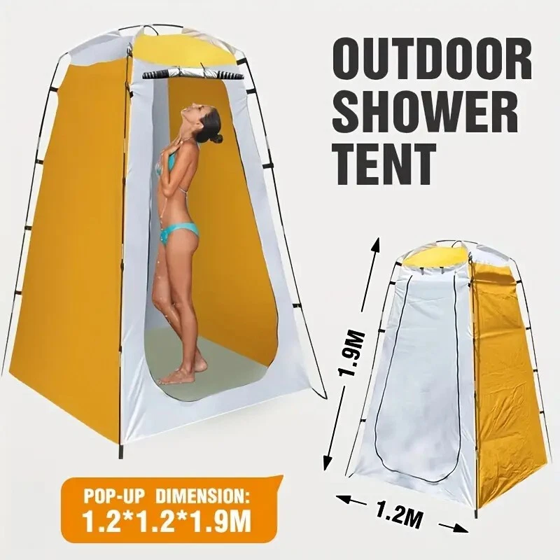 Portable Toilet Kit Adults, Pop Up Privacy Tent, X Large Camping Folding Toilet, - Image 2 of 4