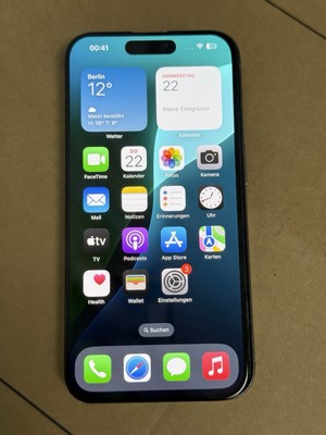Apple Iphone 15 Pro Soft OLED Display Touchscreen Bildschirm Schwarz 120 Hz