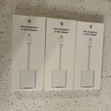 Lot of 3 Apple Mini DisplayPort to VGA Adapters