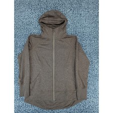 Eddie Bauer Womens Brown Heathered Full Zip Hoodie Performance Jacket L