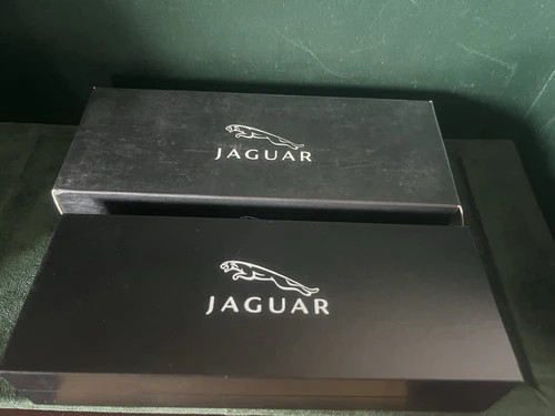 🔴 Jaguar Stylo-Plume Sphère Laque Noire Profils Chrome Garantie Ed Trousse NOS - Photo 11 sur 11