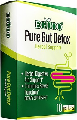 Pure Gut Detox Powder   Bloating & Digestive Support | 10 Sachets Colon Cleanse