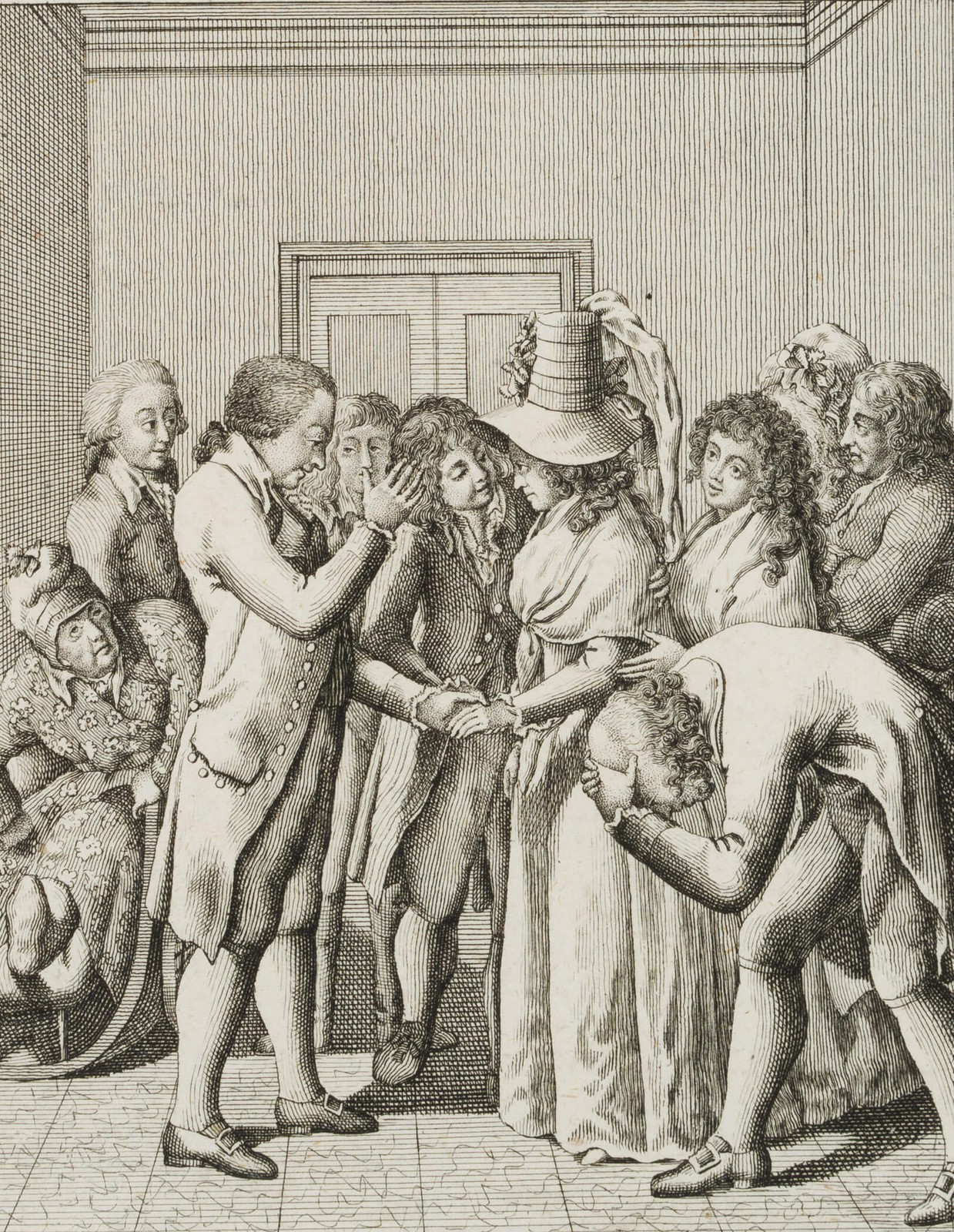 LAMINIT (*1773) nach CHODOWIECKI (*1726), Gott segne euch Kinder, 1791, KSt.