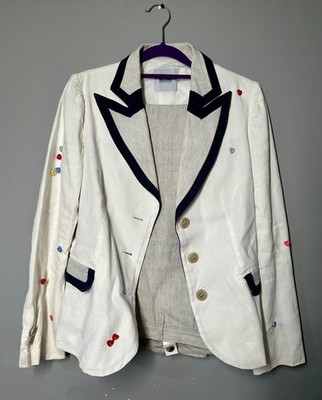 Vintage Moschino Cheap & Chic suit linen jacket and pants size 10 