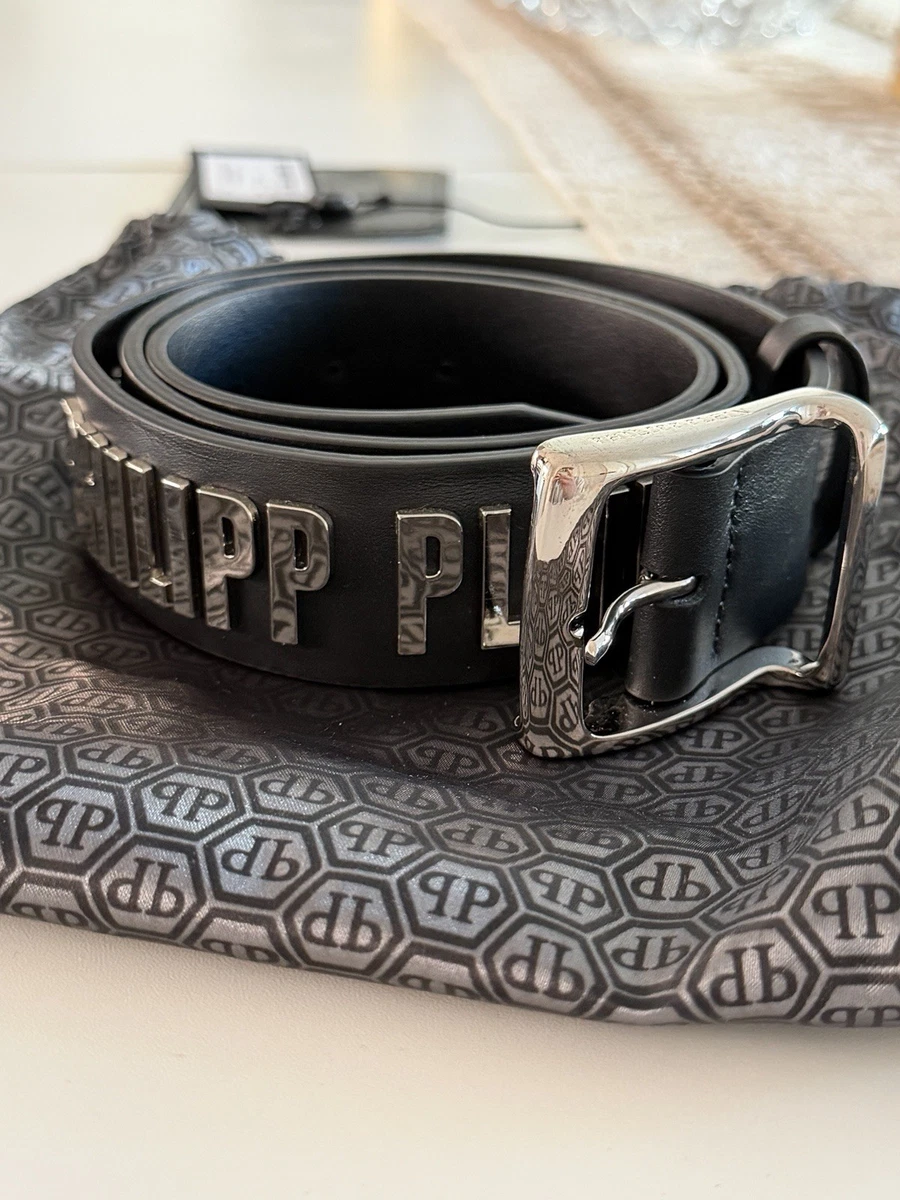 Philipp Plein Black Leather Belts for Men for sale | eBay