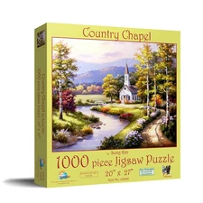 SunsOut Country Chapel 1000 pc Jigsaw Puzzle