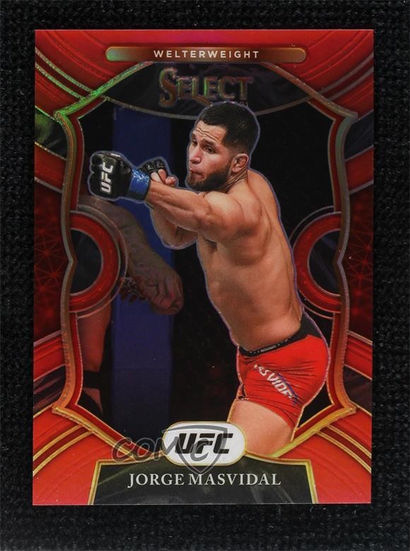 2021 Panini Select UFC Concourse Red Prizm 16/99 Jorge Masvidal #55 tj1