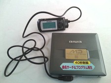AIWA AM-HX30 MD Player with Remote Control Working Condition From Japan