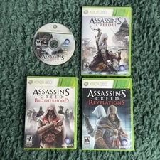Xbox 360 Game Bundle: Assassin’s Creed Assassin’s Creed 2, Revelations & III 3
