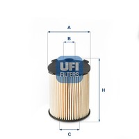 ÖLfilter Ufi 25.110.00 Filtereinsatz FüR S60 Volvo XC90 V60 XC70 V70 XC60 V40 2