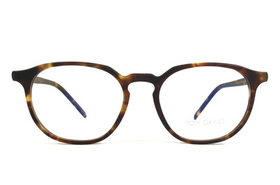 Tom Davies Eyeglasses Frames TD761 Col. 902 Tortoise Round Full Rim 49-18-145