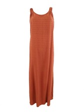 Vince Camuto Women's Clip-Dot V-Neck Maxi Dress (S, Rust) 196545132792
