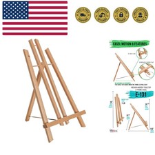 14" Medium Tabletop Display Easel - Beechwood Artist A-Frame Display Stand, W...
