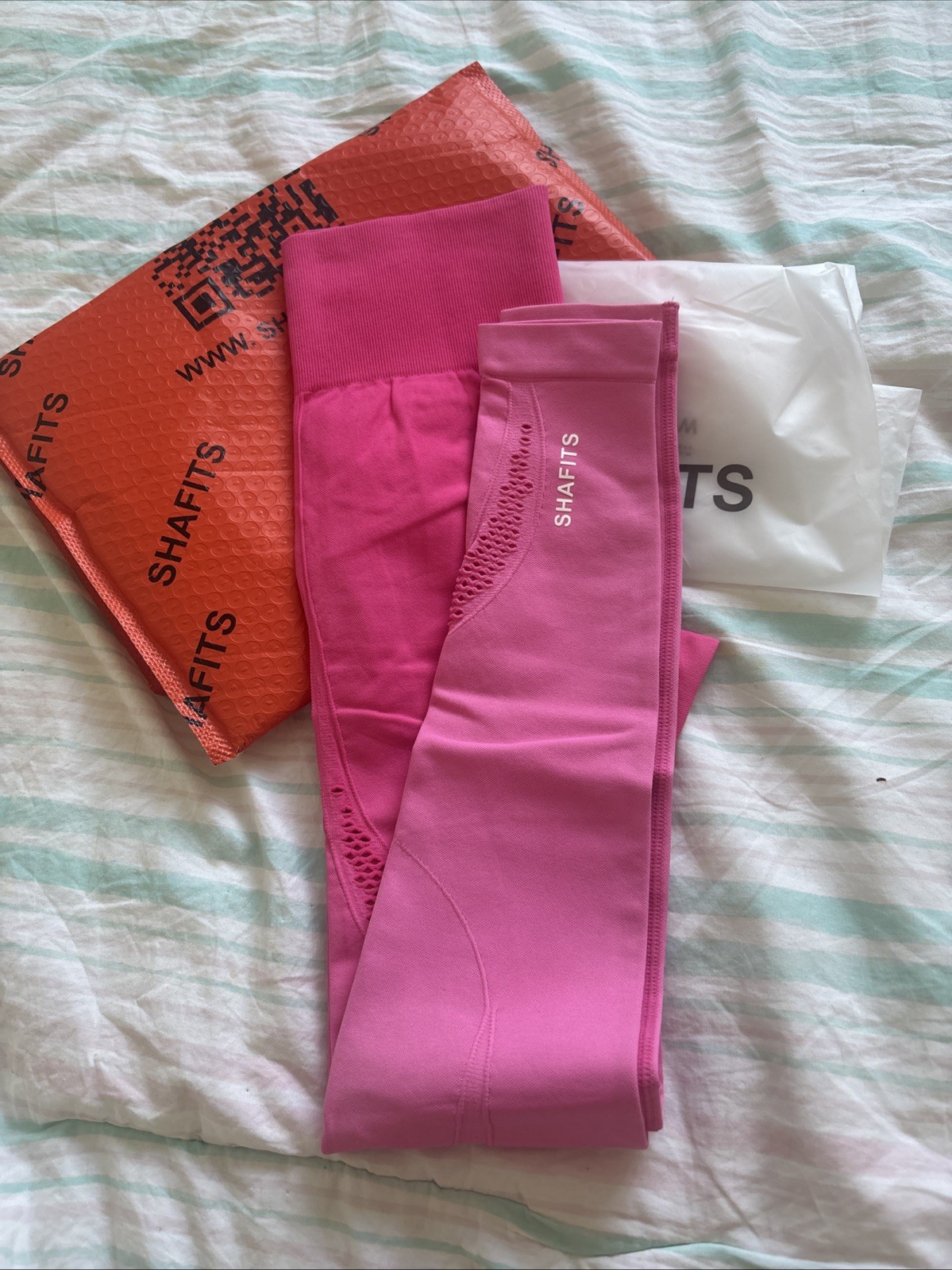 BRAND NEW Shafits Hot Pink Athletic Workout Leggings Butt Lifting