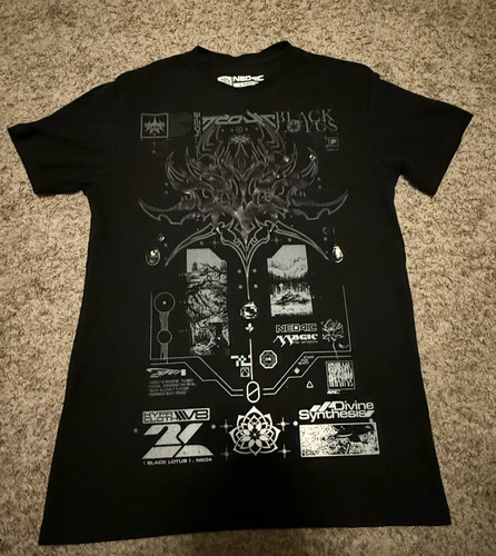 Neo4ic Black Lotus Magic the Gathering Graphic T-Shirt Size Large