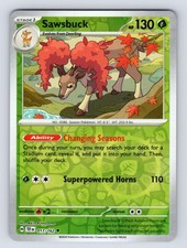 Sawsbuck 017/162 Uncommon Temporal Forces Pokemon Reverse Holo NM/M