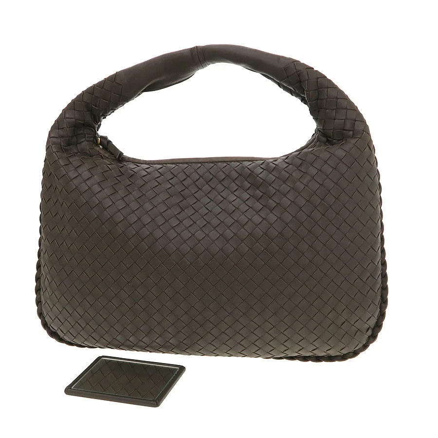 Bottega Veneta — Bottega Veneta Intrecciato 115653 Leather Brown Shoulder Bag #SAB14980