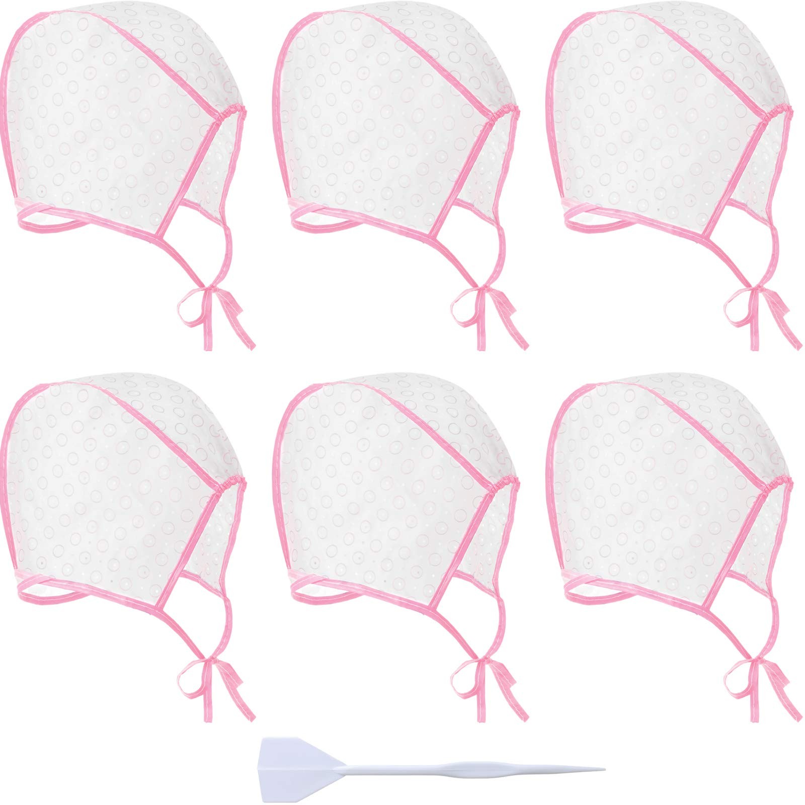 6 Pieces Highlighting Cap Hair Frosting Cap Highlight for Dy