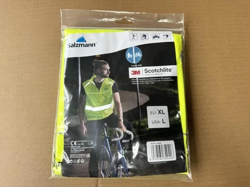 Salzmann High Visibility Cycling Vest | Reflective Cycling Gilet | Made with ... image 7