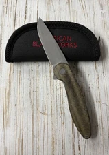 American Blade Works Knives Model 1 V4  Micarta S35VN