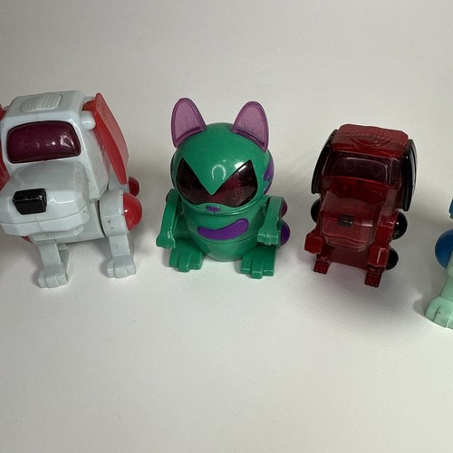 McDonalds Sega Robo Chi Haustiere 5 Stück Katze Hund Happy Meal Spielzeug 2000 Jahre LESEN - Bild 4 von 16