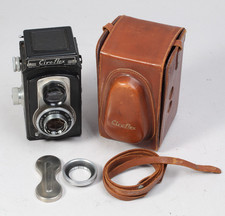 CIRO-FLEX TLR CAMERA W 85MM 3.5 WOLLENSAK CAP CASE FLTR HOLDER PARTS OR REPAIR
