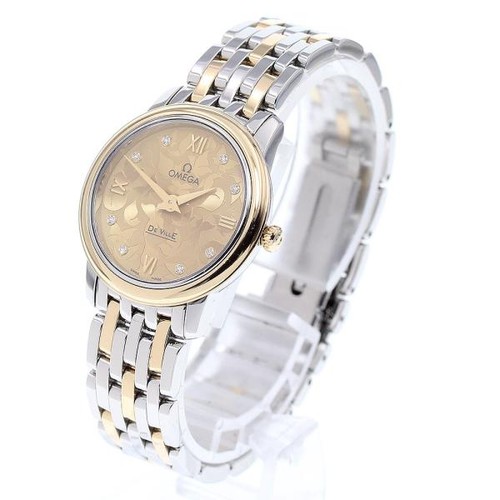 OMEGA DE VILLE PRESTIGE BUTTERFLY 424.20.27.60.58.00 27mm SS G...