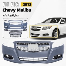 Front Bumper Cover Grille Assembly Kit For 2013 Chevy Malibu Wo Fog Lights Front Bumper Cover Grille Assembly Kit For 2013 Chevy Malibu Wo Fog Lights