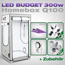 HOMEbox Q100 LED Growbox Komplettset Lumatek ATS Pro 300W 100x100 - AKF Profi