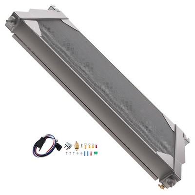 4 Row Aluminum Radiator Shroud Fan for Dodge Ram 2500 3500 5.9L 94-02 CC1553