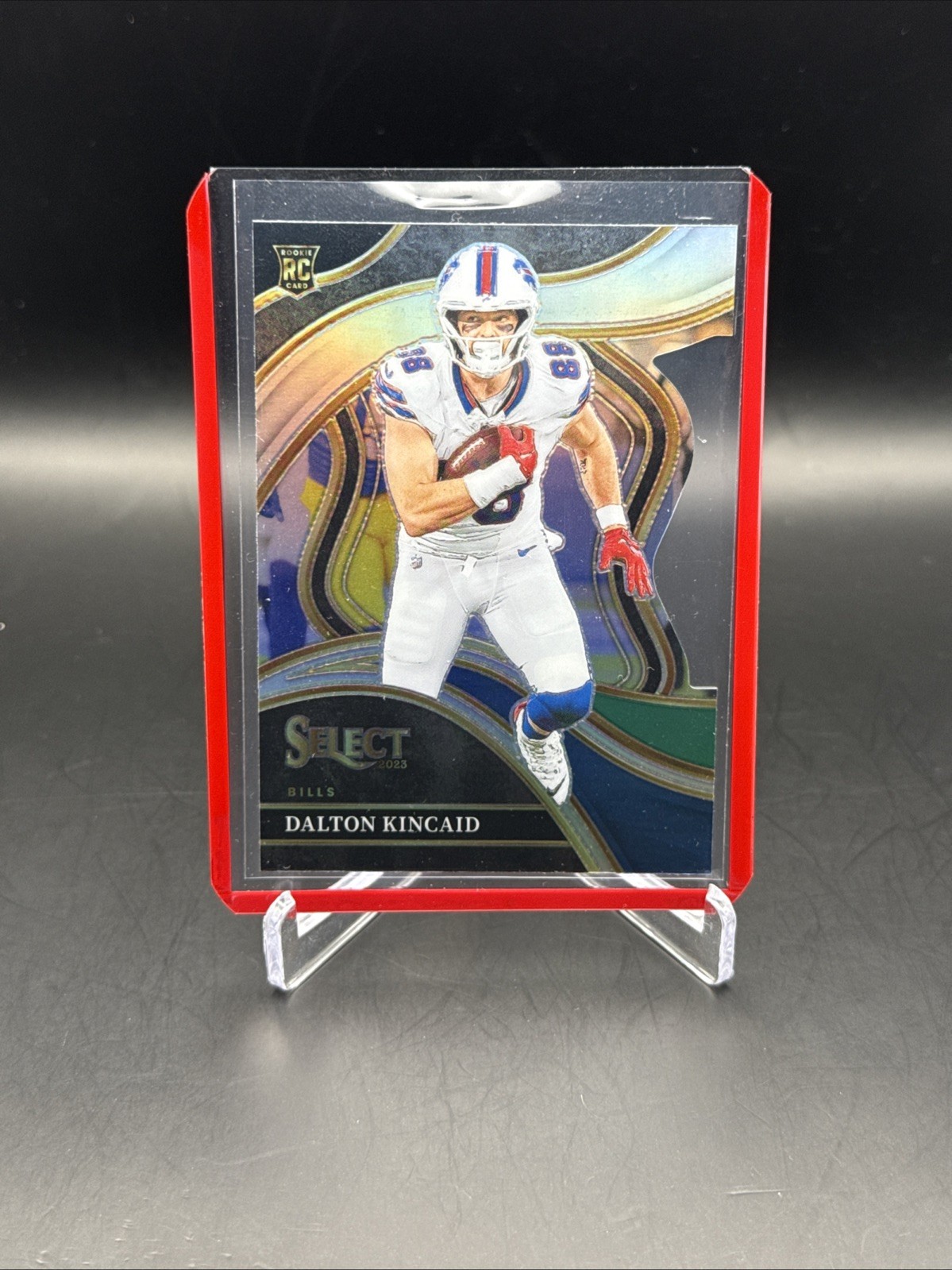 2023 Panini Select #281 Dalton Kincaid Silver Prizm Die-Cut RC Buffalo Bills