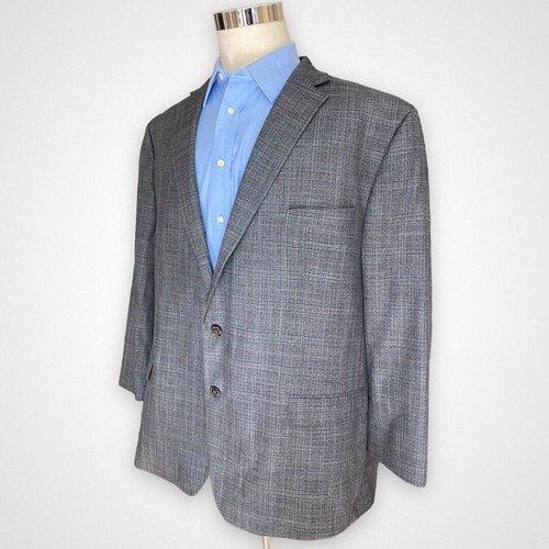 Chaps Mens Size 52 Blazer Sport Coat Gray Casual Career Jacket - Picture 12 of 14