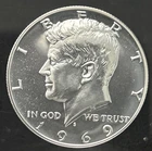 1969-S Kennedy Half Dollar Direct From Proof Set- 40% Silver!