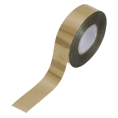 Rouleau PET métallisé pour transfert thermique 0,8"x394ft laiton - Photo 1/4
