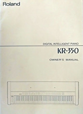 Roland KR-350 Digital Intelligent Piano Keyboard Original Owner's Manual Book.